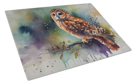 NEW Tawny Owl Glass Cutting Board Decorative Tempered Glass Kitchen Cutting and Serving Board Large Size Chopping Board